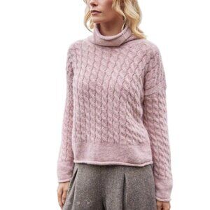 Fisherman Out Of Ireland Sweater Fisherman Cabled Alpaca Sz Large Hand Knit $200